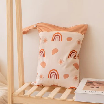 沐慕家居 防水掛式收納袋 40 x 30cm 2個  彩虹