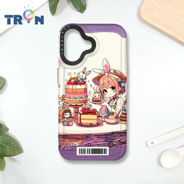 TRON IPHONE 16 兔子蛋糕女孩 防摔 MAGSAFE 磁吸 太空載具殼 透黑 手機殼