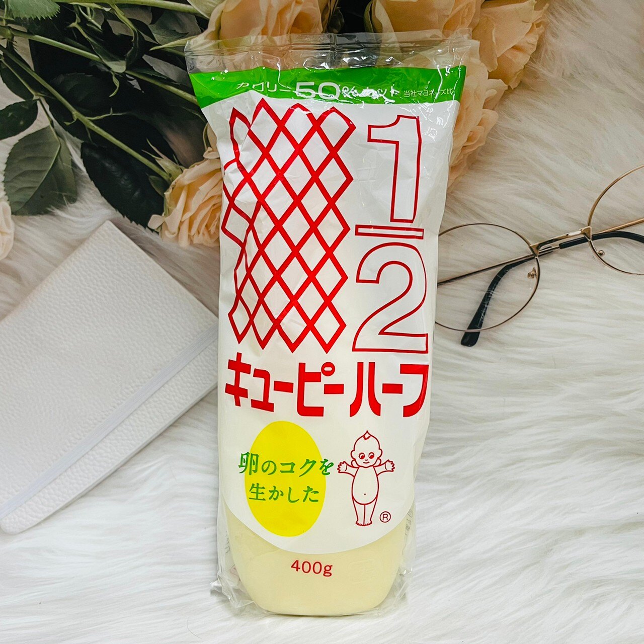 日本 kewpie 丘比 QP 蛋黃沙拉醬美乃滋 1/2熱量 400g