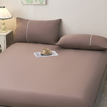 NATURALLY JOJO 床包3件組 含枕套  50%萊賽爾纖維  加大  可可棕