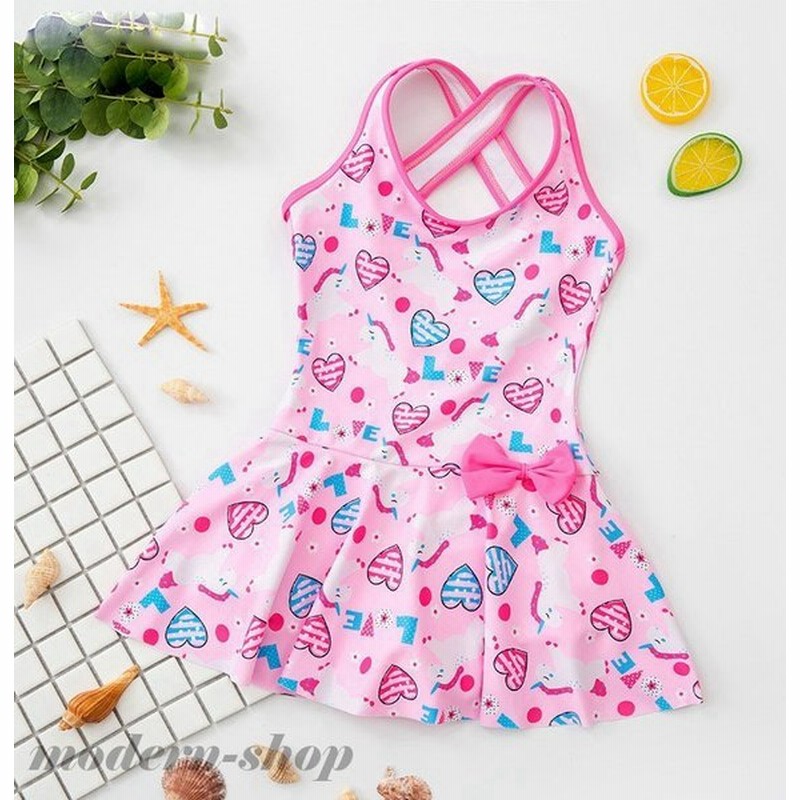 水着 女の子 ベビー水着 女児 ワンピース 子供用 こども みずぎ かわいい 赤ちゃんレッスン スイムウェア ピンク ブルー 通販 Lineポイント最大get Lineショッピング