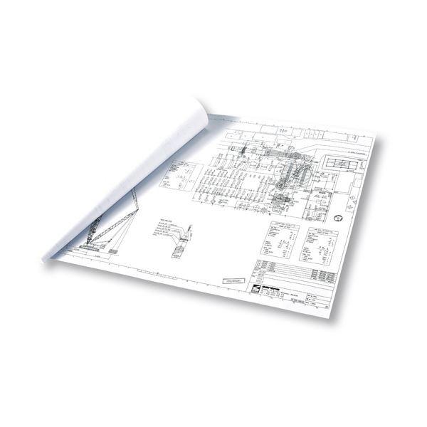 TANOSEEPPC・LEDプロッタ用普通紙 A1ロール 594mm×200m 3インチ紙管 素巻き 1箱(2本)