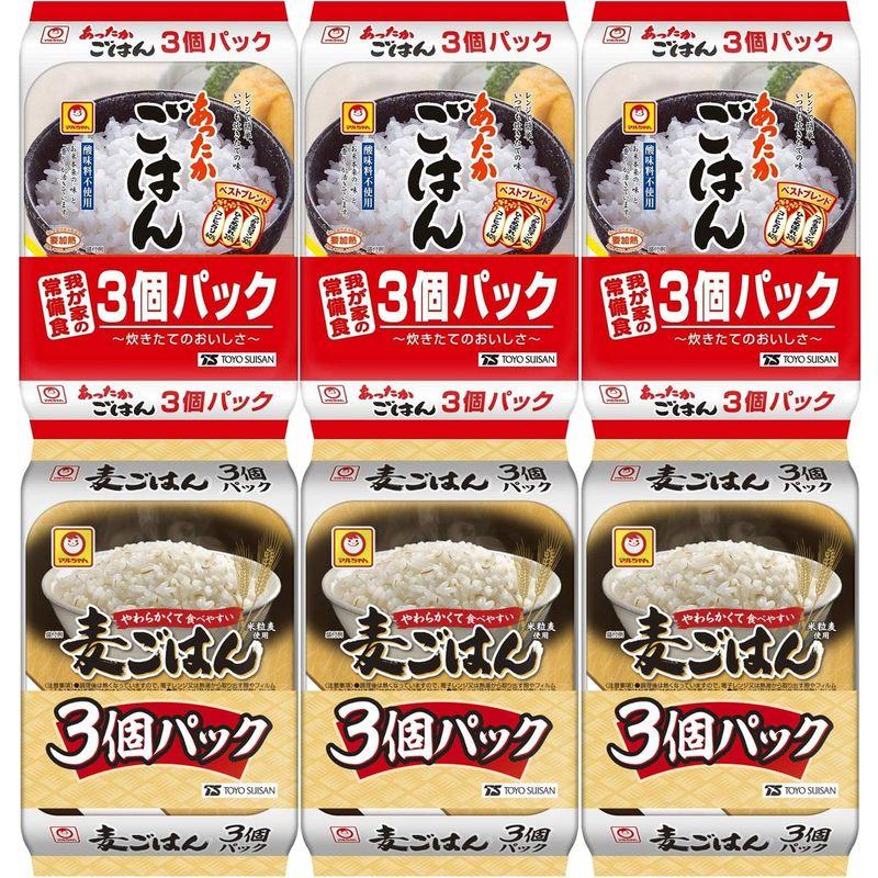 セット商品マルちゃん 白ご飯麦ごはんアソート(あったかごはん 3個パック×3個 麦ごはん 3個パック×3個)