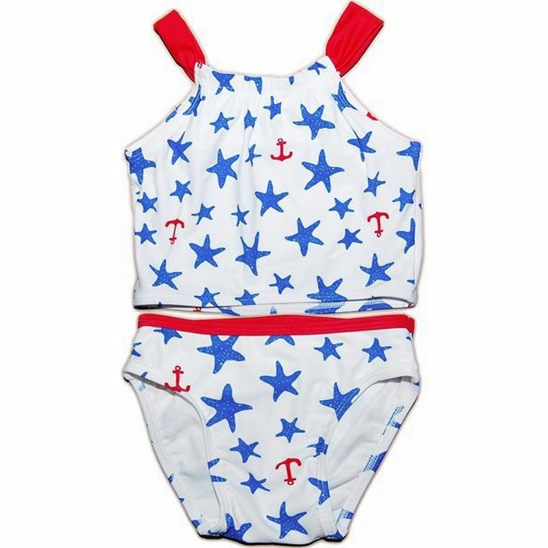 オールドネイビー Old Navy 女の子用ホワイトxイカリマークｘヒトデ柄タンキニ水着上下セット 出産祝い スイムウェア Upf50 白星柄水着 通販 Lineポイント最大get Lineショッピング