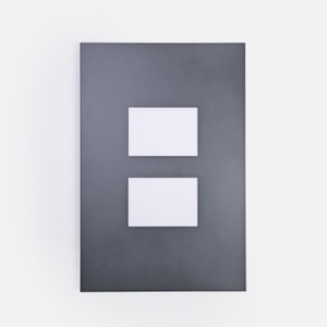 伊登簡約金屬牆面相框5x7吋 雙框鐵灰