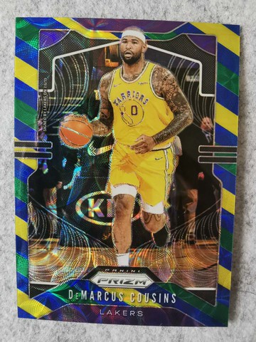 2019-20 Panini Prizm #103 考辛斯（DeMarcus Cousins）三色折