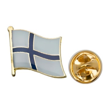 A-ONE 匯旺 國旗別針 15mm長 12mm寬 1mm厚 刺馬針+蝴蝶帽  彩色  1個