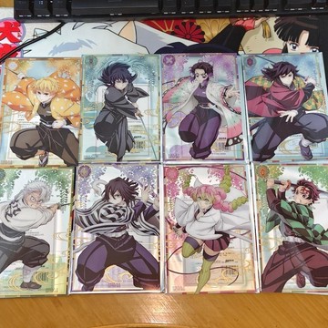 正版 鬼滅之刃 3城限定 無限列車篇 特典透卡 動漫周邊 富岡義勇