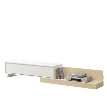 直人木業-NINA北歐簡約風可調整長度電視櫃122-240公分