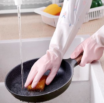 洗碗手套女夏季干活家務廚房耐用洗衣服橡膠刷碗清潔薄款防水膠皮 99購物節