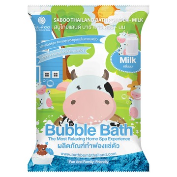 Saboo 泡沫沐浴粉 MILK 牛奶 100g 3歲以上適用  1包