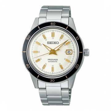 【SEIKO精工】PRESAGE 廣告款 SRPG03J1 鋼錶帶 機械男錶 4R35-05A0S 米/銀 40.8mm