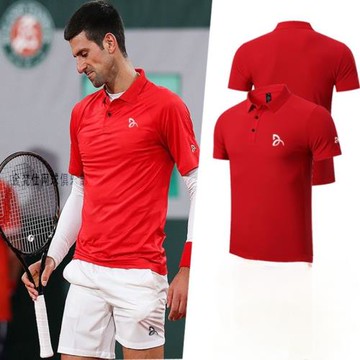 德約科維奇專業級網球服男士速干衣透氣網球運動Polo衫運動T恤