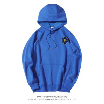 國際米蘭足球運動俱樂部訓練隊服秋冬款連帽套頭衛衣寬松休閑男潮