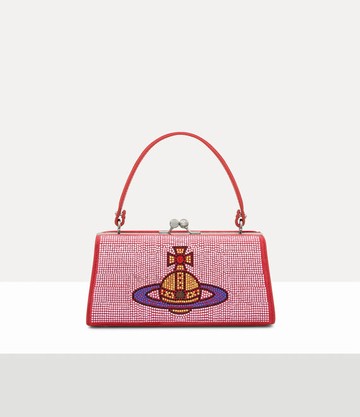 Vivienne Westwood Doll XL Bag Hotfix Diamante Pink