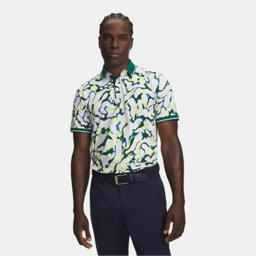 【UNDER ARMOUR】UA 男 ArmourDry 印花羅紋短POLO_6009655-101