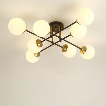 北歐客廳燈年新款簡約現代餐廳網紅燈飾低層魔豆輕奢臥室燈具