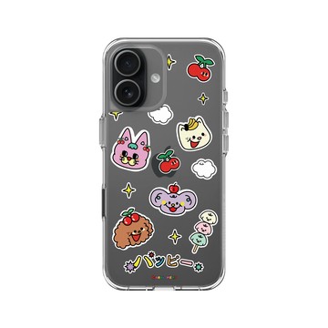 iPhone 17 Clear Case（相機按鈕） 透明 - Carol Meat 卡肉 - 快樂貓狗大集合