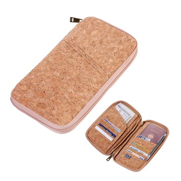 【TROIKA】 德國禮品精品 RFID屏障護照包-軟木塞紋