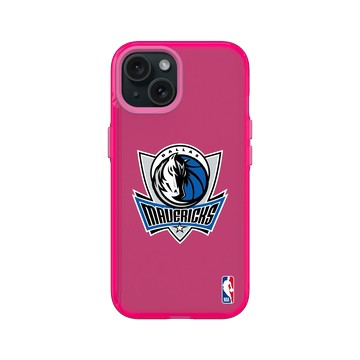 iPhone 15 Clear 粉漾桃 - NBA - Logo-達拉斯獨行俠 Dallas Mavericks