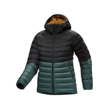 arc'teryx 始祖鳥 女 cerium羽絨外套(連帽)魔術黑x000007162/保暖外套