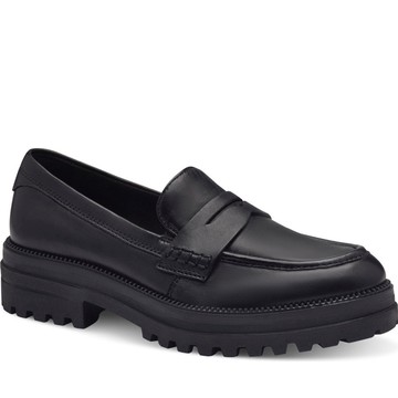 TAMARIS BLACK CASUAL CLOSED LOAFERS 黑色女款鞋子