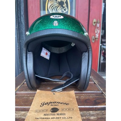 タチバナ 立花 SHM ヘルメット オールド ジェット グリーン 美品