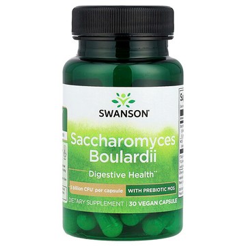 Swanson Vitamins, 布拉酵母菌全素膠囊，含益生元 MOS，30 粒