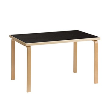 Aalto Table 81A 矩形桌（黑色桌面、150 x 75 公分）