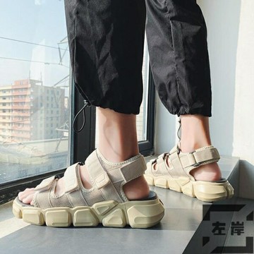 涼鞋男潮流夏季學生羅馬運動一鞋兩穿沙灘拖鞋【雲木雜貨】