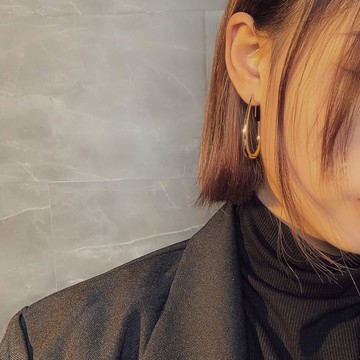 網紅爆款耳環耳圈韓國氣質圓圈圈款圓環0年新款潮高級圓形耳