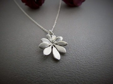 鵝掌藤 - 路邊小草 | 純銀項鍊 女款 細鍊 手工銀飾 情人節