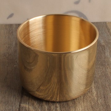 銅茶杯單個純銅功夫茶日式純手工加厚防摔銅杯子家用金水杯奶茶杯