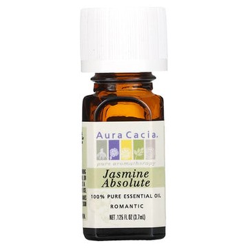 Aura Cacia, 純精油，濃郁茉莉，0.125 盎司（3.7 毫升）