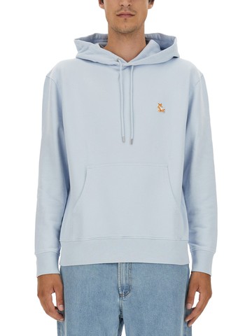 maison kitsuné sweatshirt with logo patch