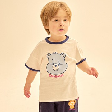 韓國 Care Bears - 聯名款大熊熊印短袖上衣-白