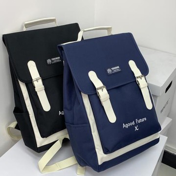 日本小眾大容量雙肩包小學生書包初中生學院風背包15.6寸電腦包