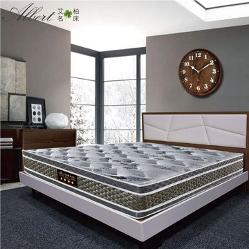 綠家居艾柏 正四線植物性乳膠抗菌6尺雙人加大獨立筒床墊(6x6.2尺)