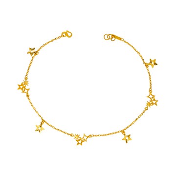 Jove gold JoveGold 銀河漫步黃金腳鍊