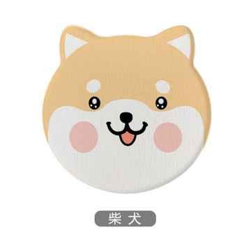 萌寵硅藻泥吸水速乾杯墊2入-柴犬_廠商直送