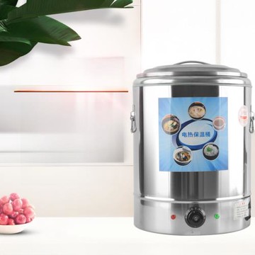 不銹鋼飯桶燒水桶熱水桶電熱保溫桶容量開水桶飯店商用粥桶帶龍頭