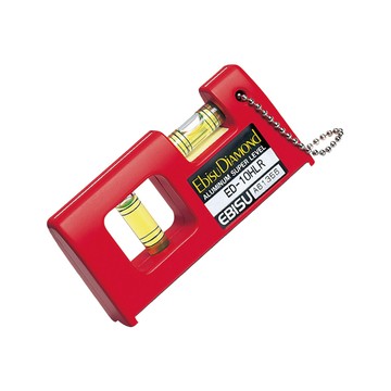 Ebisu DiAMOND 口袋型水平尺 ED-10HLMR  附磁鐵 鋁合金 堅硬硬化處理 ABS樹脂 台灣出貨  1個