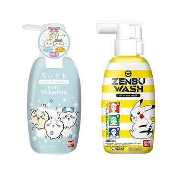 BANDAI 吉伊卡哇二合一/寶可夢三合一 洗髮乳300ml【德芳保健藥妝】
