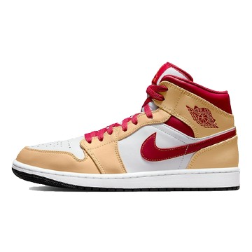 AIR JORDAN 1 MID BEIGE RED