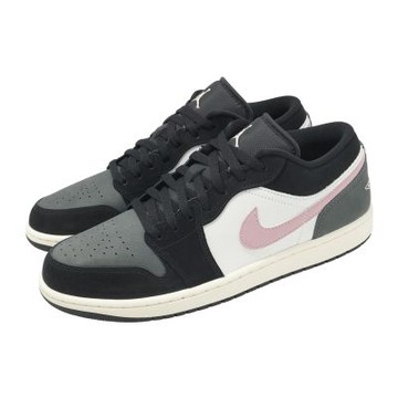 Nike 休閒鞋 Air Jordan 1 Low SE 男鞋 黑 灰 粉 反光 AJ1 II3788-003