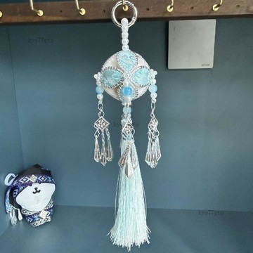 【隔曰到貨】繡球掛件 流蘇掛件 民族特色 4公分 純手工工藝品