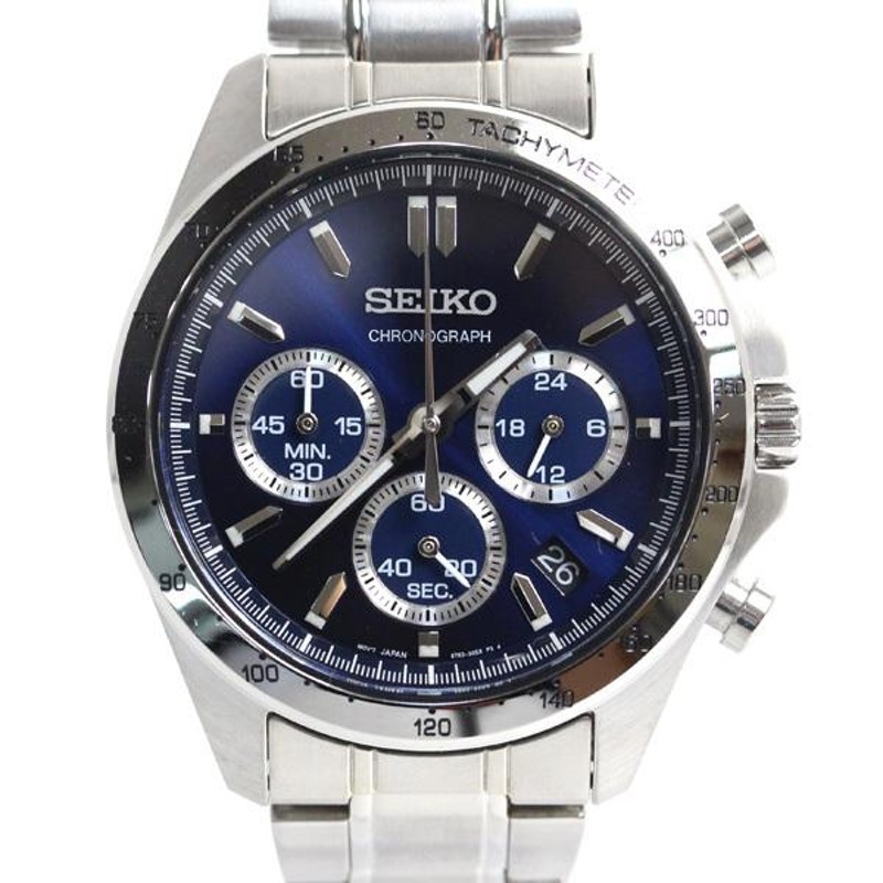 MT3571 セイコー SEIKO クロノグラフ 青文字盤 メンズ腕時計 クォーツ 