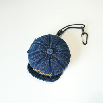 貓西CATWEST原創設計款牛仔八角帽零錢包掛飾迷你小包收納耳機包