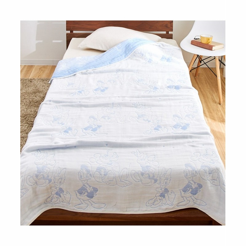ディズニー ミッキー フレンズ 綿100 6重織ガーゼケット タオルケット 肌掛け布団 キルトケット Beddings 寝具 ニッセン Nissen 通販 Lineポイント最大get Lineショッピング