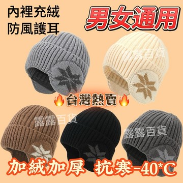 🔥台灣倉出貨8H🔥帽子保暖冬季針織毛綫帽戶外男士防風冬天護耳騎車加絨加厚包頭 針織毛帽 針織帽 毛帽 毛絨帽 絨毛帽